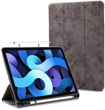 Load image into Gallery viewer, ProElite PU Smart Flip Case Cover for Apple iPad Air 4th/5th Gen 10.9&quot; with Pencil Holder, Grey (Supports Pencil Magnetic Attachment)
