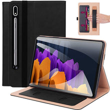 Load image into Gallery viewer, ProElite Business Smart Case Cover for Samsung Galaxy Tab S8 Plus / S7 Plus / S7 FE 12.4 Inch SM-T970/T975/T976/T735/X800/806 [Black]

