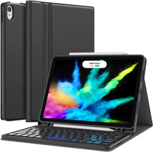 Load image into Gallery viewer, ProElite Detachable Wireless Bluetooth Keyboard Smart flip case Cover for Apple iPad Air 4th/5th Generation 10.9 inch with Pencil Holder, Black
