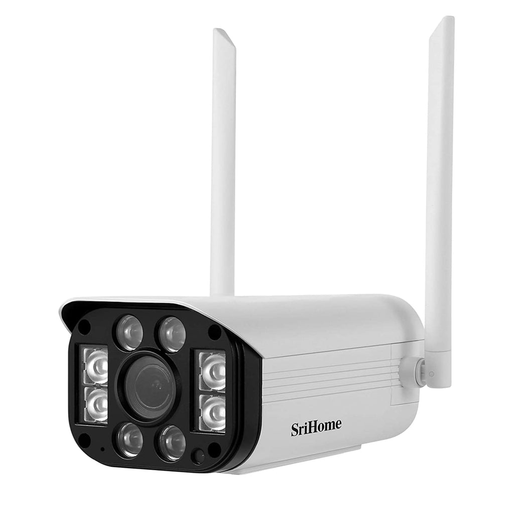 Srihome SH031-E Wireless 4G 3MP Full HD 1296p Waterproof Outdoor IP Security Camera CCTV