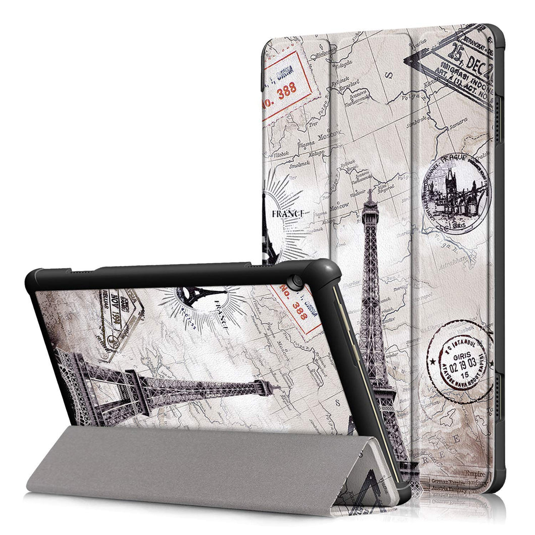 ProElite Ultra Sleek Smart Flip Case Cover for Lenovo Tab M10 FHD REL TB-X605LC TB-X605FC Tablet (Eiffel) [Will NOT Fit Model X505F X505L]