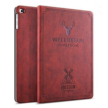 Load image into Gallery viewer, ProElite Deer Flip case Cover for Samsung Galaxy Tab A 8 inch SM-T290/SM-T295 (Wine Red)
