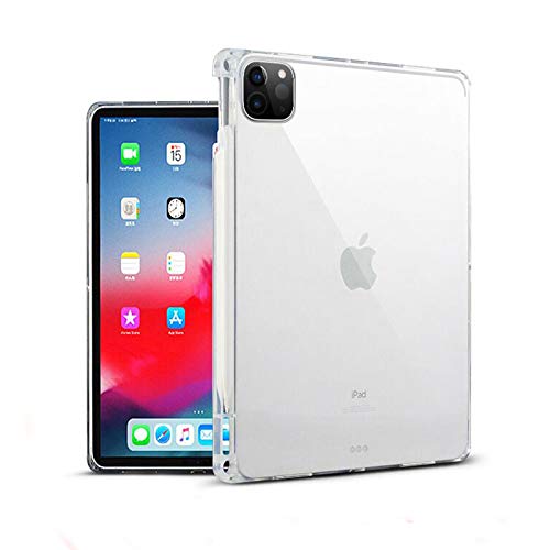 ProElite Soft TPU Transparent Back Case Cover for Apple iPad Air 4th/5th Gen 10.9 inch with Pencil Holder