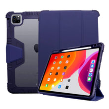 Load image into Gallery viewer, ProElite Rugged Shockproof Armor Smart flip case Cover for Apple iPad Air 4th/5th Gen 10.9&quot; with Pencil Holder, Dark Blue
