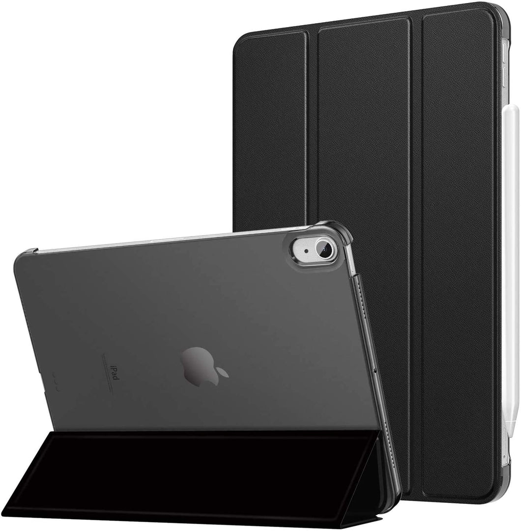 ProElite Smart Flip Case Cover for Apple iPad Air 4th/5th Gen 10.9 inch , Translucent Back, Black