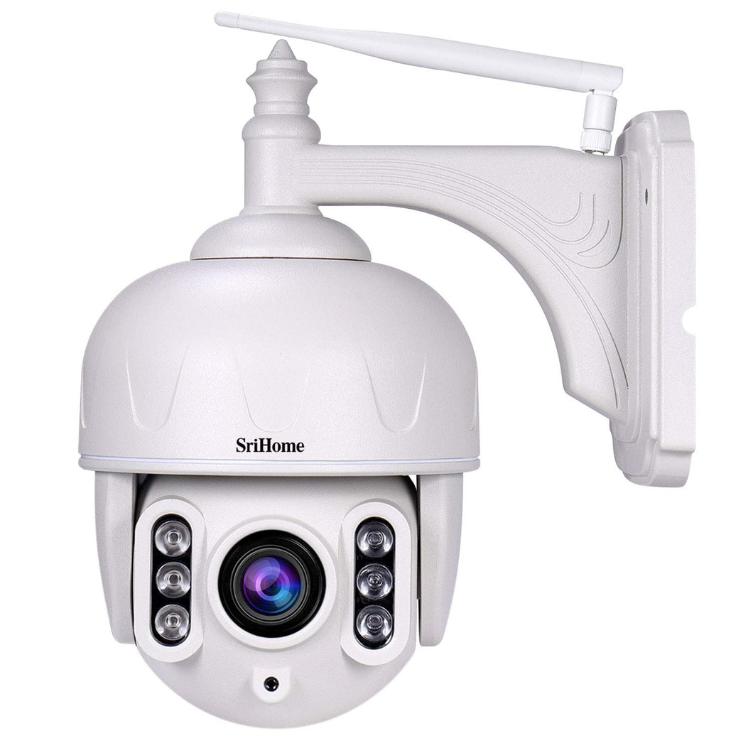 Srihome SH028 PTZ 5X Optical Zoom Wireless WiFi 3MP Ultra HD 1296P Security Camera CCTV