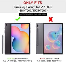 Load image into Gallery viewer, ProElite Smart Trifold Flip case Cover for Samsung Galaxy Tab A7 10.4&quot; SM-T500/T505/T507, Black
