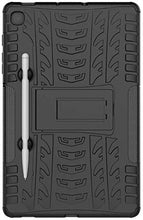Load image into Gallery viewer, ProElite Shockproof Tough Heavy-Duty Armor Case with Pen Slot Cover for Samsung Galaxy Tab S6 Lite 10.4 Inch SM-P610/P615, Black
