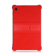 Load image into Gallery viewer, ProElite Soft Silicon Back case Cover with Stand for Samsung Galaxy Tab A8 10.5&quot; SM-X200/ SM-X205/ SM-X207, Red

