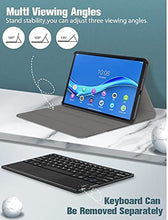 Load image into Gallery viewer, ProElite Detachable Wireless Bluetooth Touchpad Keyboard flip case Cover for Lenovo Tab M10 FHD Plus 10.3&quot; X606V /TB-X606/TB-X606X Tablet (Black)
