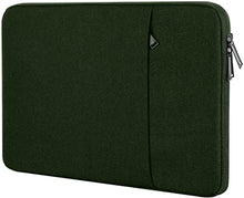 Load image into Gallery viewer, ProElite Polyster Laptop Sleeve Case Cover Pouch 13&quot; to 14&quot; for 13&quot; to 14&quot; for MacBook Air/Pro Retina, 13-13.3 inch Notebook,Compatible with MacBook Pro 14 inch 2021 2022 M1 Pro/Max A2442, iPad Pro 12.9/Galaxy S8/S9 Ultra 14.6, Dark Green

