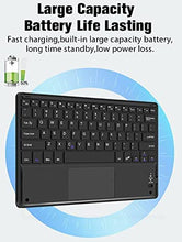 Load image into Gallery viewer, ProElite Detachable Wireless Bluetooth TouchPad Keyboard flip case Cover for Samsung Galaxy Tab S6 Lite 10.4 Inch SM-P610/P615 with Pencil Holder, Black
