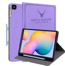 Load image into Gallery viewer, ProElite Deer Smart Flip case Cover for Samsung Galaxy Tab S6 Lite 10.4 Inch 2022 SM-P610/P615 with S Pen Holder , Purple

