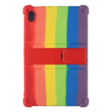 Load image into Gallery viewer, ProElite Soft Silicon Back case Cover with Stand for Lenovo Tab P11/P11 Plus 11&quot; TB-J606F/J606X, Rainbow
