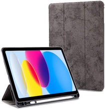 Load image into Gallery viewer, ProElite Smart PU Flip Case Cover for Apple iPad 10th Generation 10.9 inch 2022 with Pencil Holder, Grey

