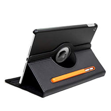 Load image into Gallery viewer, ProElite Smart Case for Apple ipad 7th/8th/9th Gen (2021) 10.2 inch , 360 Degree Rotating Stand Leather Protective Cover, (Black) with Pencil Holder
