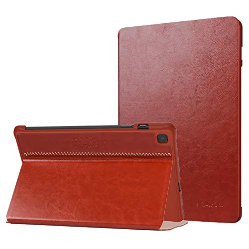 Kakusiga Smart Flip case Cover for Samsung Galaxy Tab S6 Lite 10.4 Inch SM-P610/P615, Support S Pen Magnetic Attachment [Brown]
