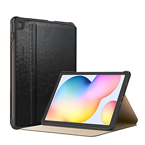 Kakusiga Smart Flip case Cover for Samsung Galaxy Tab S6 Lite 10.4 Inch SM-P610/P615, Support S Pen Magnetic Attachment [Black]