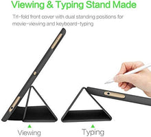 Load image into Gallery viewer, ProElite Smart PU Flip Case Cover for Apple iPad Mini 6 (8.3 inch 6th Gen) with Pencil Holder, Black

