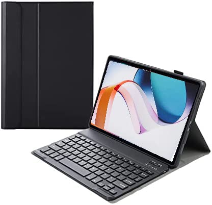 ProElite Detachable Wireless Bluetooth Keyboard flip case Cover for Redmi Pad 10.6 inch, Black