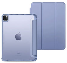 Load image into Gallery viewer, ProElite Smart Flip Case Cover for Apple iPad Pro 12.9 inch 2022/2021 6th/5th Gen, Clear Soft Back with Pencil Holder, Lavender
