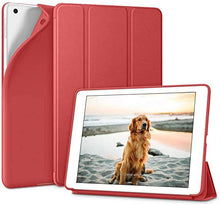 Load image into Gallery viewer, ProElite Smart Flip Case Cover with Flexible Soft TPU Back for Apple ipad 7th/8th/9th Gen (2021) 10.2 inch 2020, Red
