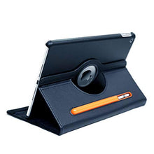 Load image into Gallery viewer, ProElite Smart Case for Apple ipad 7th/8th/9th Gen 2021 10.2&quot;, 360 Degree Rotating Stand Leather Protective Cover, with Pencil Holder, Navy
