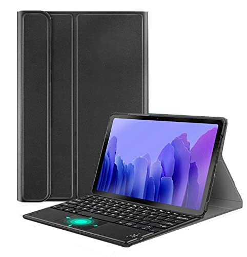 ProElite Detachable Wireless Bluetooth Touchpad Keyboard flip case Cover for Samsung Galaxy Tab A7 Lite 8.7 inch SM-T220/T225/T227, Black