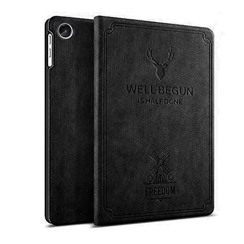 ProElite Deer Flip case Cover for Motorola Moto Tab G62 10.6 inch Tablet, Black