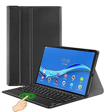 Load image into Gallery viewer, ProElite Detachable Wireless Bluetooth Touchpad Keyboard flip case Cover for Lenovo Tab M10 FHD Plus 10.3&quot; X606V /TB-X606/TB-X606X Tablet (Black)
