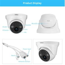 Load image into Gallery viewer, Srihome SH030 Dome Wireless WiFi 3MP Ultra HD 1296p IP Security Camera CCTV with 2 Way Audio

