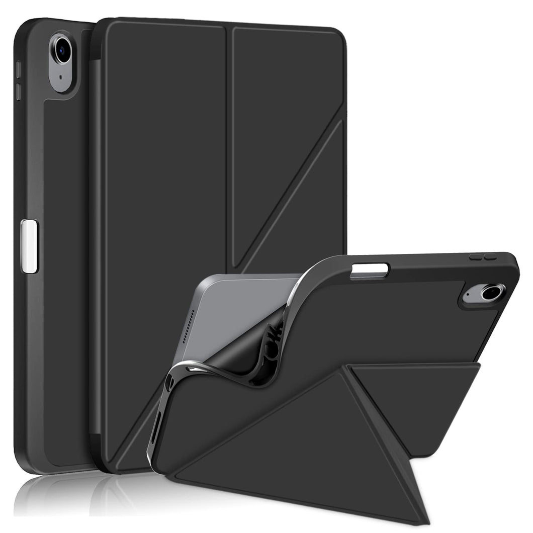 ProElite Smart Transformer Flip case Cover for Apple iPad 10th Gen 10.9 inch 2022 with Pencil Holder, Black