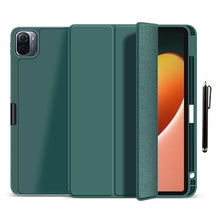 Load image into Gallery viewer, ProElite Smart Case for Xiaomi Mi Pad 5 11 inch , Auto Sleep/Wake Cover [Pen Holder] [Soft Flexible Case] Recoil Series - Dark Green with Stylus Pen

