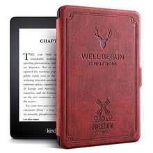 Load image into Gallery viewer, ProElite Designer Smart Flip case Cover for All New Amazon Kindle Paperwhite 10th Generation (Deer Wine Red)
