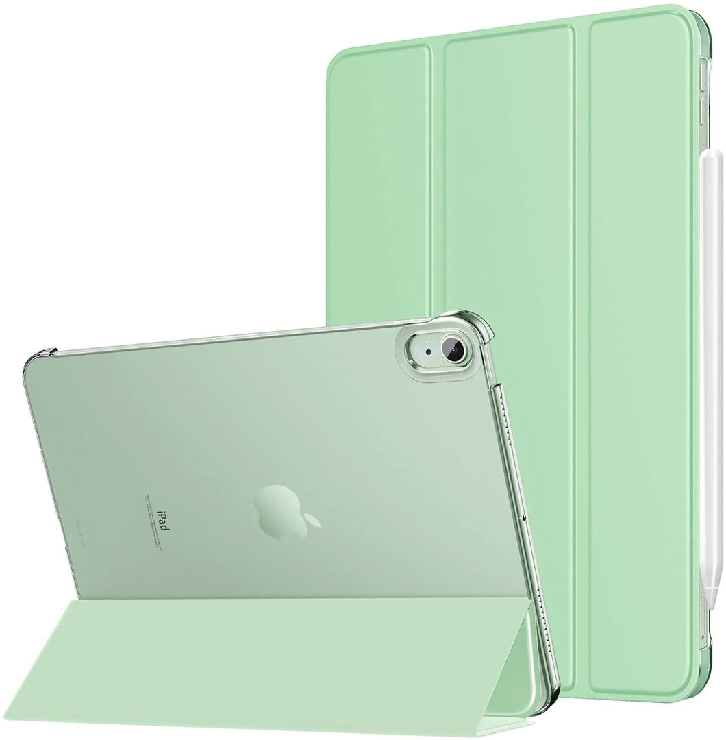 ProElite Smart Flip Case Cover for Apple iPad Air 4th/5th Gen 10.9 inch , Translucent Back, Mint Green