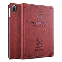 Load image into Gallery viewer, ProElite Deer Flip case Cover for Xiaomi Mi Pad 5 11&quot; Tablet, Wine Red
