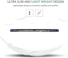 Load image into Gallery viewer, ProElite Smart Flip Case Cover for Samsung Galaxy Tab A7 Lite 8.7&quot; SM-T220/225 Translucent Back with Stylus Pen, Dark Blue
