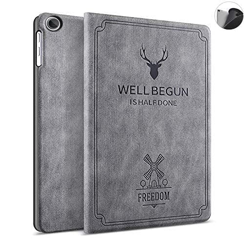 ProElite Smart Deer Flip case Cover for Samsung Galaxy Tab A8 10.5 inch {SM-X200/ SM-X205/ SM-X207}, Grey