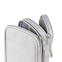 Load image into Gallery viewer, ProElite Nylon 2 Layers Power Bank case Hard Drive Case for 2.5-inch Western Digital, Seagate, Toshiba, Electronic Organizer Case for Gadget Hard Disk, Earphone, Waterproof, Grey
