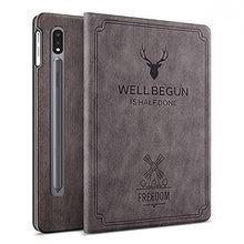 Load image into Gallery viewer, ProElite Deer Flip case Cover for Samsung Galaxy Tab S8/S7 11&quot; SM-T870/T875/X700/X706 Coffee
