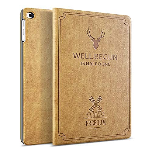 ProElite Deer Flip case Cover for Samsung Galaxy Tab A 8 inch SM-T290/SM-T295 , Camel
