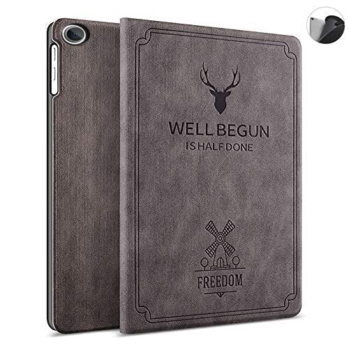 ProElite Smart Deer Flip case Cover for Samsung Galaxy Tab A8 10.5 inch {SM-X200/ SM-X205/ SM-X207}, Coffee