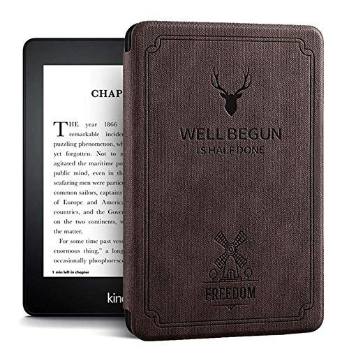ProElite Deer Smart Flip case Cover for All New Amazon Kindle Paperwhite 10th Generation (Deer Coffee)
