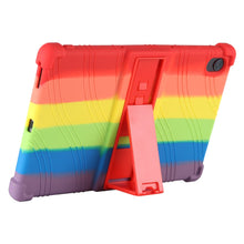 Load image into Gallery viewer, ProElite Soft Silicon Back case Cover with Stand for Lenovo M10 Plus/ K10 FHD 10.3&quot;, Rainbow
