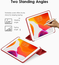 Load image into Gallery viewer, ProElite Smart Flip Case Cover with Flexible Soft TPU Back for Apple ipad 7th/8th/9th Gen (2021) 10.2 inch 2020, Red
