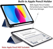 Load image into Gallery viewer, ProElite Case Cover for Apple iPad (A16) 11th/10th Generation (2025/2022) Smart PU Flip Case Cover for Apple iPad 11th/10th Gen 2025/2022 with Pencil Holder, Black
