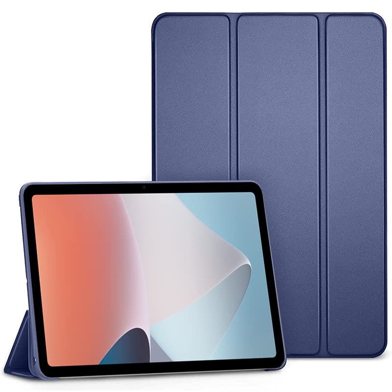 ProElite Smart Flip Case Cover for Oppo Pad Air 10.36 inch with Soft Flexible Back [Recoil Series], Dark Blue