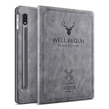 Load image into Gallery viewer, ProElite Deer Flip case Cover for Samsung Galaxy Tab S8/S7 11&quot; SM-T870/T875/X700/X706, Grey
