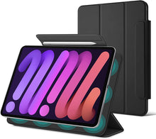 Load image into Gallery viewer, ProElite Smart Magnetic Case Cover for Apple iPad Mini 6 &amp; iPad Mini 7 8.3 inch [Support Apple Pencil Charging], Black
