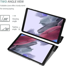 Load image into Gallery viewer, ProElite Smart Flip Case Cover for Samsung Galaxy Tab A7 Lite 8.7&quot; SM-T220/225 Translucent Back with Stylus Pen, Black
